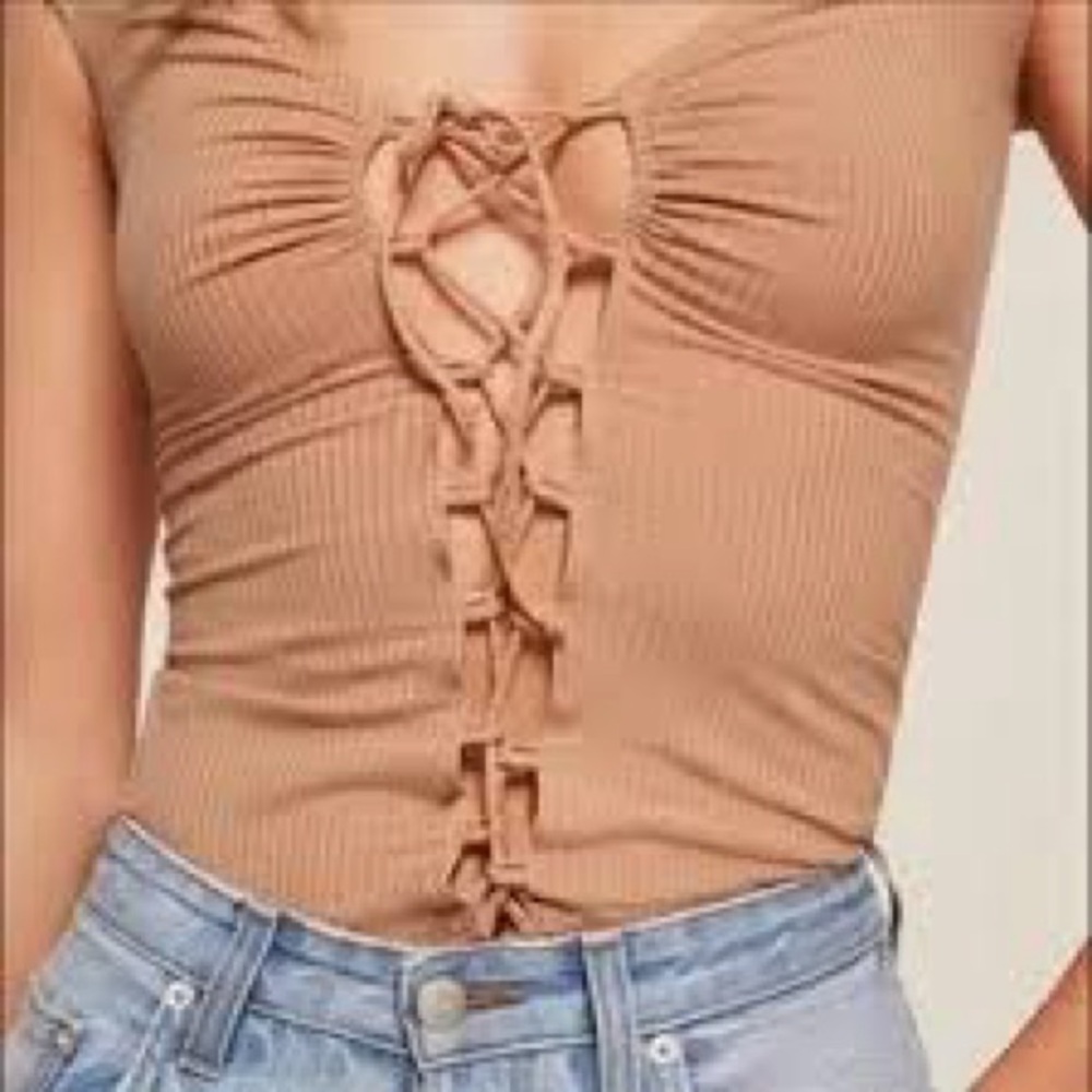Reformation Lace front Top